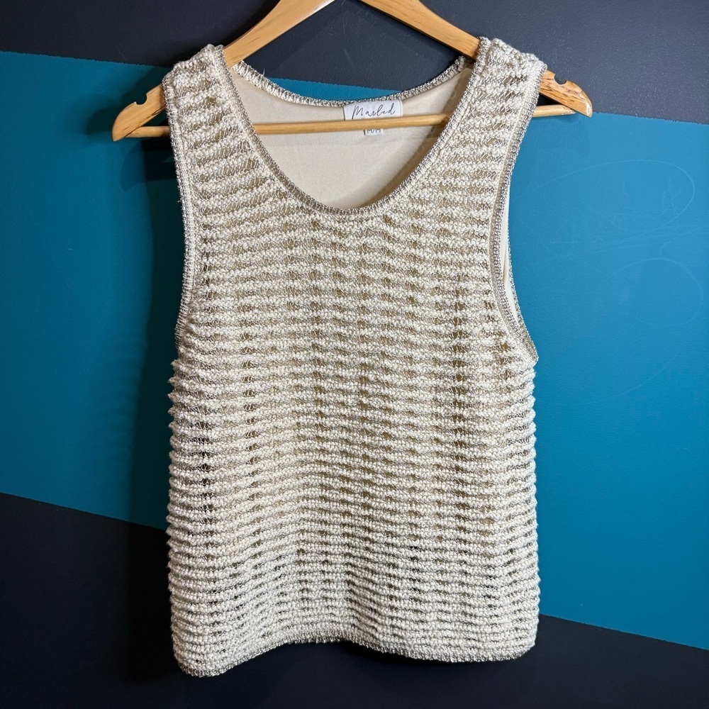 Marled Cream Knit Top